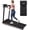 Black+Orange, variant on Euroco Portable Treadmill with 6% Auto Incline, 3.5HP Folding Treadmills with Heart Rate Sensor,LED Display,Handle Bar and Bluetooth Speaker, 350Lbs Walking Pads Treadmill for Home