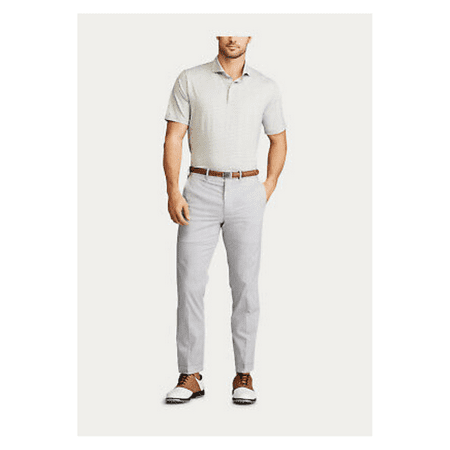 $125.00 Polo Ralph Lauren Golf Men's Mini-Check Tailored-Fit Pants, Grey, 36X32