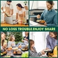 thumbnail image 4 of 50 Pack (100-Piece) 32 oz Sturdy Leakproof 2-Compartment Meal Prep Containers with Lids, Plastic Food Storage Containers for Lunch, Microwave, Freeze, 4 of 9