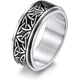 thumbnail image 4 of SINLEO Anillo de ansiedad de acero inoxidable con nudo celta, anillo giratorio para hombres y mujeres, anillos inquietos, herramienta para aliviar el estrés, joyería para la ansiedad, 4 of 5