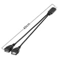 thumbnail image 4 of 3X Cable Divisor USB, USB 2.0 Una Macho Una Doble USB Hembra Jack Y Cable Divisor del Cargador, 4 of 5