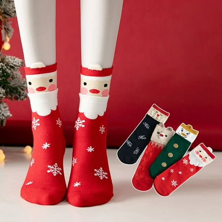 

GXSR Christmas Fuzzy Socks for Women Girls Gifts Cute Fun Cozy Fluffy Winter Warm Slipper Xmas Holiday Socks