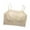 Khaki, variant on Jgppe Womens Sheer Lace Bras Full Coverage Padded Beauty Back Spaghetti Strap Stretchy Pullover Bras