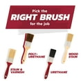 thumbnail image 4 of (2 pack) Linzer 1.5" Polyurethane Finishes Flat Paint Brush; Ultra-Smooth Finish, 4 of 12