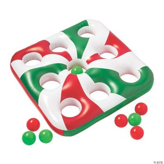 Christmas Carnival Inflate 3 In A Row, Toys, Inflates, Christmas, 9 Pieces