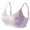 Purple, variant on Ashirexll Women's Bras, Wireless Bras for Women, Plus Size Everyday Bras, Woman's Solid Color Thin Style Ventilate Back Buckle Bra without Steel Rim