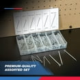 thumbnail image 5 of NEIKO 50454A Cotter Pin Assortment | 555 Piece | Zinc Plated | Steel Split Pin Fastener Clips | Straight Hairpins | Holds Pins or Castle Nuts in Place, 5 of 5