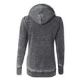 thumbnail image 3 of J America Ladies' Zen Full-Zip Fleece Hood, 3 of 5