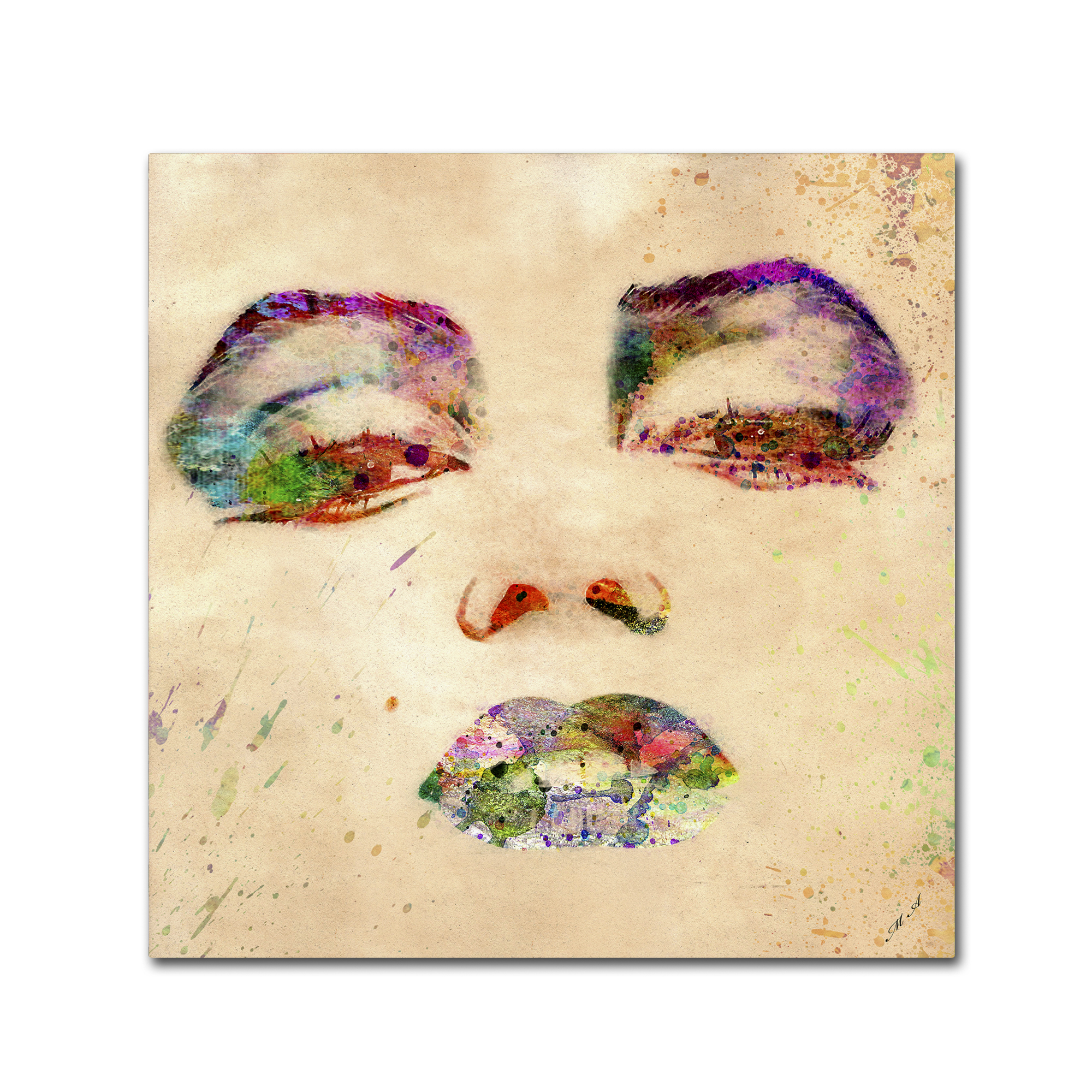 Trademark Fine Art "Marilyn Monroe" Canvas Art by Mark Ashkenazi