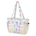 thumbnail image 2 of FORMRS Tote Bag for Women Quilted Large Capacity Travel Work Carry On Shoulder Handbag, Colorful Gummy Bears Pattern, 2 of 7