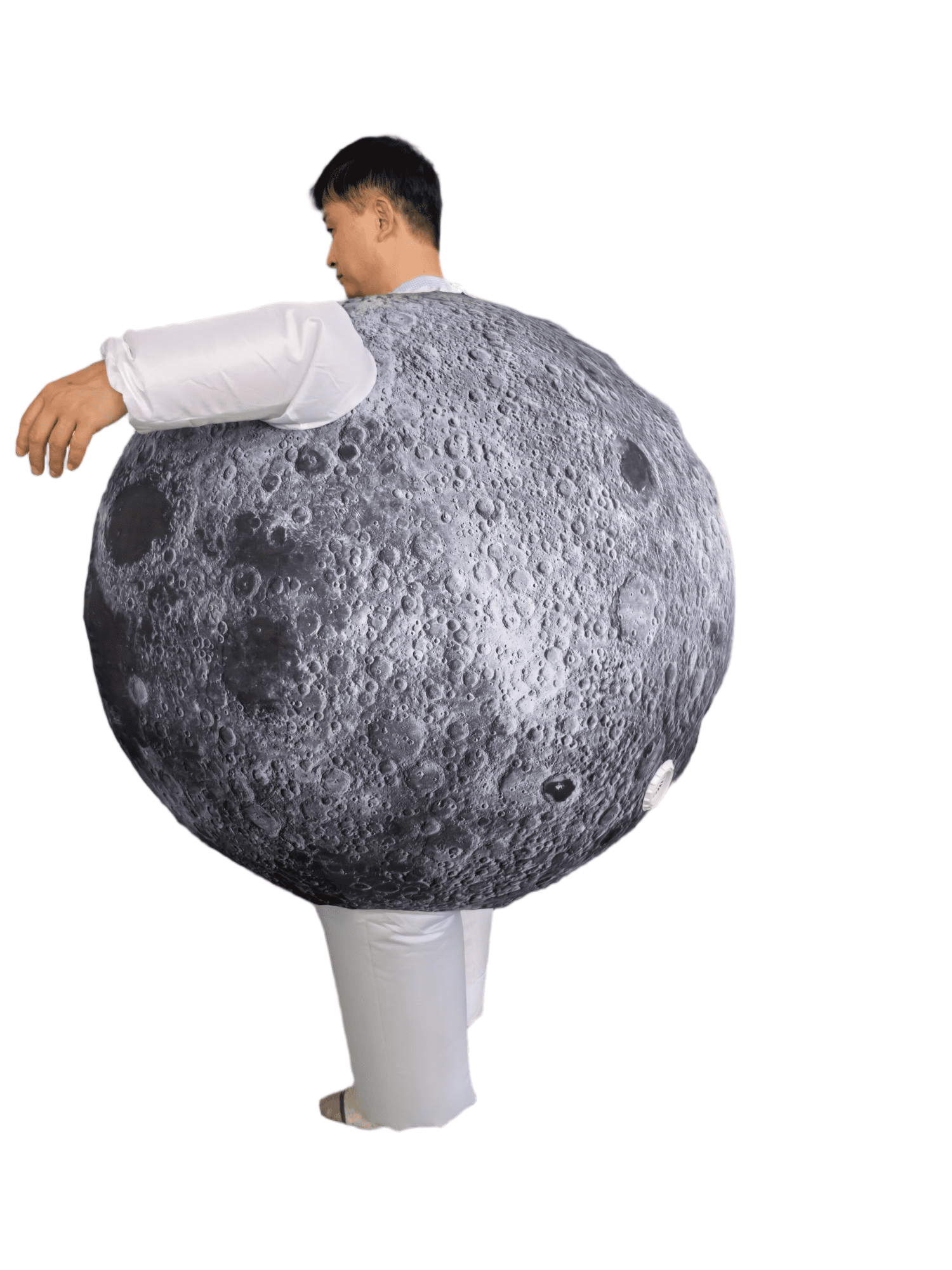 Halloween Inflatable Planet Costume for Adults Moon Mascot Costume Full-Body Planet Cosplay Suit for Halloween, Christmas,Carnival