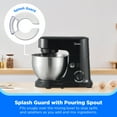 thumbnail image 6 of Midea 5-Quart Black Cake Mixer with Stand, 300W Multifunction Electric Food Mixer with Bowl & Attachments, 6 of 9