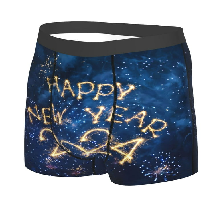 Kll Beautiful New Year 2024 Men'S Cotton Boxer Briefs Underwear-Xx-Large