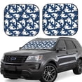 thumbnail image 1 of Balery Shark Parasol para parabrisas de coche de 2 piezas | Parasol plegable para parabrisas delantero de coche para la mayoría de sedanes-Medium, 1 of 6