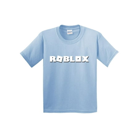 New Way New Way 923 Youth T Shirt Roblox Logo Game Accent Medium Light Blue Walmart Com - roblox funny valentine outfit