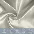 thumbnail image 5 of 2 PACK Cooling Viscose Satin Pillowcase Set with Hidden Zipper closure, Standard/Queen, Light Jade, 5 of 6