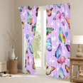 thumbnail image 3 of jejeloiu Colorful Butterfly Black Out Curtains,Watercolor Wild Butterflies Curtains Pack of 2 (42x63 Each),Flying Animal Bedroom Curtains For Teens,Luxury Bedroom Decor, 3 of 6