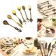 thumbnail image 3 of Cateissary De vajilla Retro, tenedor, cuchara de aleación, cuchara de cocina, cucharón de cocina, cucharilla de doméstico, cubiertos Mostrada Antiguo, 3 of 6