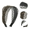 thumbnail image 3 of Unique Bargains 1 Pc Retro Wide-side Headband 5.91"x4.33" Black, 3 of 6