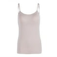 thumbnail image 3 of Womens Girls Strap Built In Bra Padded Self Mold Bra Tank Top Camisole Cami, 3 of 5
