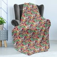 thumbnail image 4 of Hipster Soft Flannel Fleece Throw Blanket, Funky Pattern with Various Hipster Elements Urban Subculture Clothes Accessories, Cozy Plush for Indoor and Outdoor Use, 50" x 60", Multicolor, by Ambesonne, 4 of 5