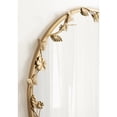 thumbnail image 4 of Kate and Laurel Rosella Modern Ornate Round Wall Mirror, 26 Inch Diameter, Gold, Circle Mirror with Floral Detailing for Use as Bathroom Mirror for Over Sink or Cute Dorm Room Decor, 4 of 9
