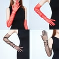 thumbnail image 2 of Sonducket Guantes largos para mujer, decoración de mano, accesorio de ropa, fiesta de noche, banquete, guantes de dedos para mujer, adorno de Type7 NO7, 2 of 6