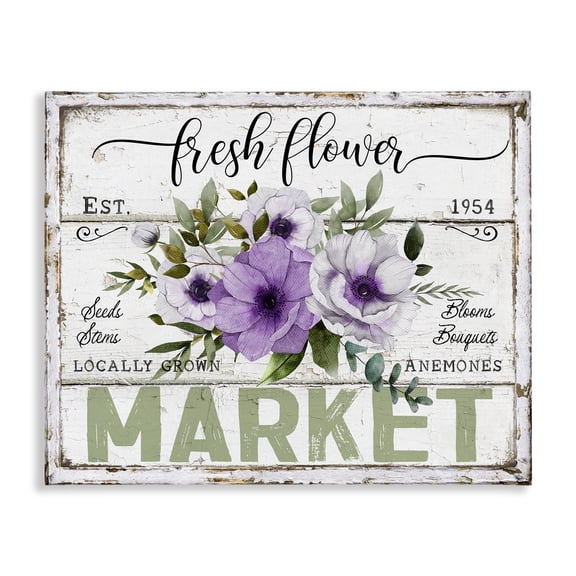 Stupell Industries Cottage Fresh Flower Market Anemone Canvas Art, 20 x 16, by Creatif Belle