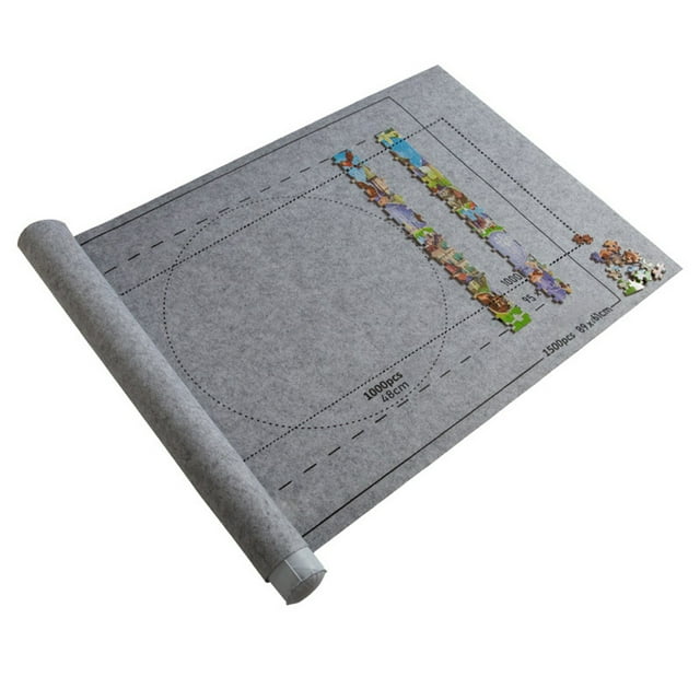 Tapis de Casse-Tête 2 / 26x46 Pouces Solution de Rangement en Rouleau / Jouet de Casse-Tête Grande Capacité pour Organisation à Domicile / Tapis en Rouleau Transparent avec Panneaux PCS