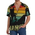 thumbnail image 7 of Lsque Not All Who Wander Are Lost 1 print Men's Cuban Collar Short Sleeve Shirt Summer Beachwear Casual Button Down Fashionable Vacation Leisure Shirt-4X-Large, 7 of 7