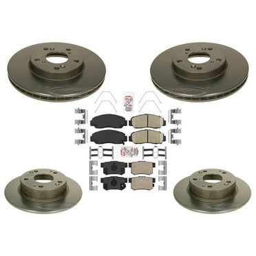 2003-2007 for Accord 03-07 V6 Auatic Transmission High Heat Carbon Brake Rotors & Pads - Balanced Disc Brake Rotor Kit