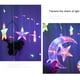 thumbnail image 4 of Tira de luces LED para cortina de ventana, guirnalda de luces con forma de estrella y luna, alimentada por USB, para interior, dormitorio, Fiesta al aire libre, 4 of 7