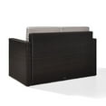 thumbnail image 4 of Crosley Palm Harbor Wicker Patio Loveseat in Brown and Gray, 4 of 7