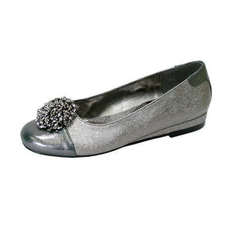 

FUZZY Andie Women s Wide Width Dress Casual Round Toe Flats with Bow