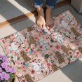 thumbnail image 4 of Poodle and Pioneer Flower Door Rugs,Washable Non Slip Door Mats Indoor,Decorative Door Mats,Entry Mat Indoor for Entrance,Bedroom,Kitchen,Bathroom,20"x32", 4 of 6