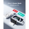 thumbnail image 6 of Power Bank, 50000 mAh Portable Charger with Built in Cable & Wall Plug, 22.5W Fast Charging, Travel Essential Battery Pack with LED Display compatible for iPhone/Android, Black, 6 of 7