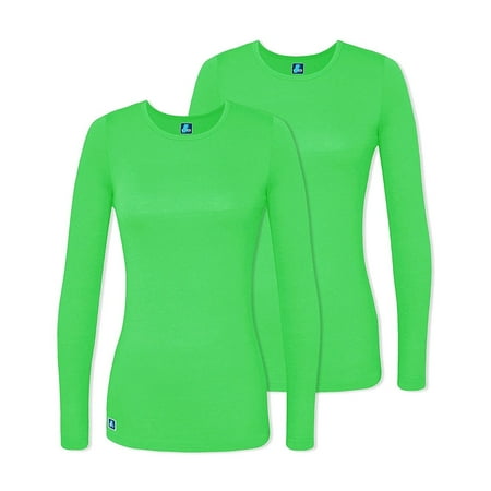

Adar Underscrubs for Women 2 Pack - Long Sleeve Underscrub Comfort Tee
