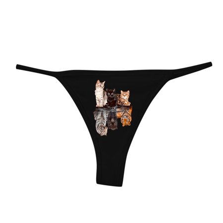 

Female Thong G-String Print Brown Xl Underwear 3 Pack