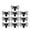 B, variant on BNNG 10PCS Mini Plastic Spiders Halloween Simulated Spiders Black and Luminous Spiders Realistic Prank Toy for Halloween Decor Supplies Small Plastic Spider Toys of Black and Glow in The Dark