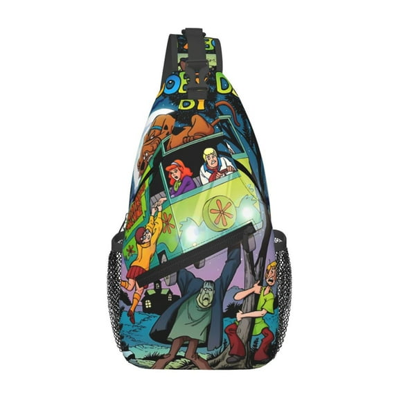 Scooby Doo Sling Bag Crossbody Sling Backpack Chest Bag Daypack Purses Shoulder Bag For Women Men Travel Hiking