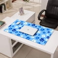 thumbnail image 3 of Long Mouse Pads for Desk,Blue Dog Paw Footprint Desk Mats on Top Of Desks, Desk Mouse Pad Extra Large with 3mm Non-Slip Base and Stitched Edge for Gaming,Office,Work,Home 31.5"x15.7", 3 of 6