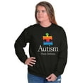 thumbnail image 4 of Autism Puzzle Piece Think Different Sweatshirt for Men or Women Brisco Brands S, 4 of 6