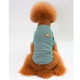 thumbnail image 1 of Camiseta rayada Salvador Ropa Mascotas perro Gato Disfraz Suave Elegante S verduras, 1 of 10