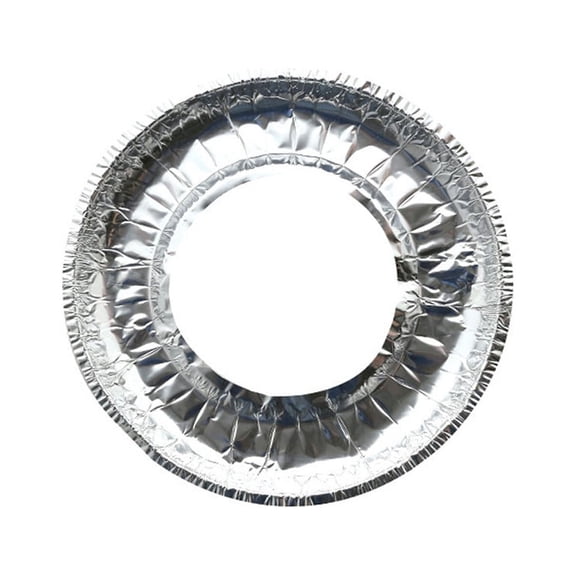 10Pcs Aluminum Foil Round Stove Burner Covers Disposable Heavy Thick Quality Bib Liners Drip Pans Gas Range Top Protectors Wholesale 9”