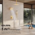 thumbnail image 2 of Sistema de ducha HoliSpa Gold con montaje en techo de 10 pulgadas y montaje en pared de 8 pulgadas, 2 of 9