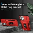 thumbnail image 2 of For Motorola Moto G 5G 2025/ Moto G Play 5G 20205 Case, Sliding Camera Lens Cover Military Grade Protection Stand Bracket Bumper Rugged TPU PC Phone Case for Motorola Moto G Power 2025,Red, 2 of 8