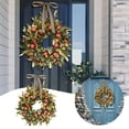 thumbnail image 3 of Fall Pomegranate Wreath for Front Door, Thanksgiving Fall Wreath Hanging Ornaments, Christmas Wedding Hanging Porch Home Window Wall Farmhouse Indoor Outdoor Decor 17.72 Inch, 3 of 8