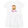 thumbnail image 3 of Inktastic Big Sis Monkeys Girls Toddler Dress, 3 of 5