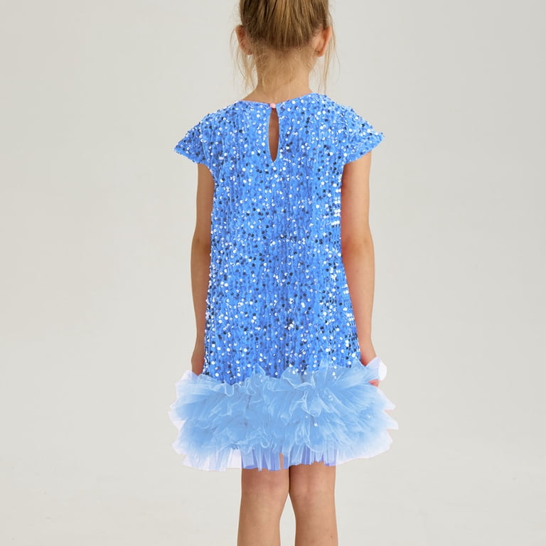 little girls sequin dress Girls: Add a Little Shine Yellow Sequin Babydoll Dress, (10/12) - The Mint Julep Boutique