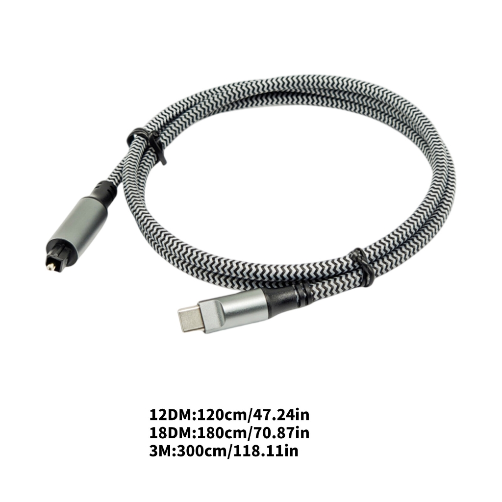 Fiber Optical Digital Sound Cable USB C To SPDIF Converter Transmission Adapter